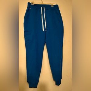 Large royal blue figs joggers